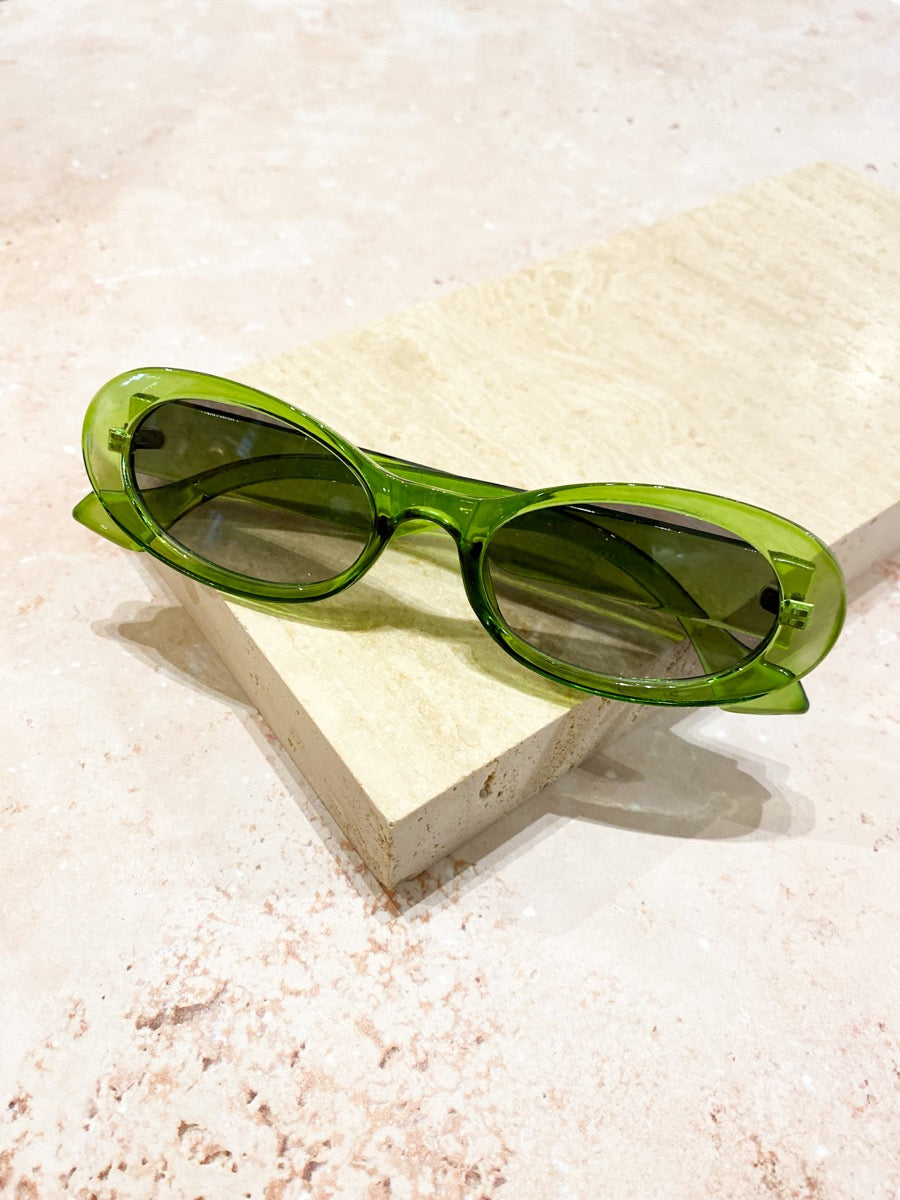 Isabella Vintage Oval Sunglasses