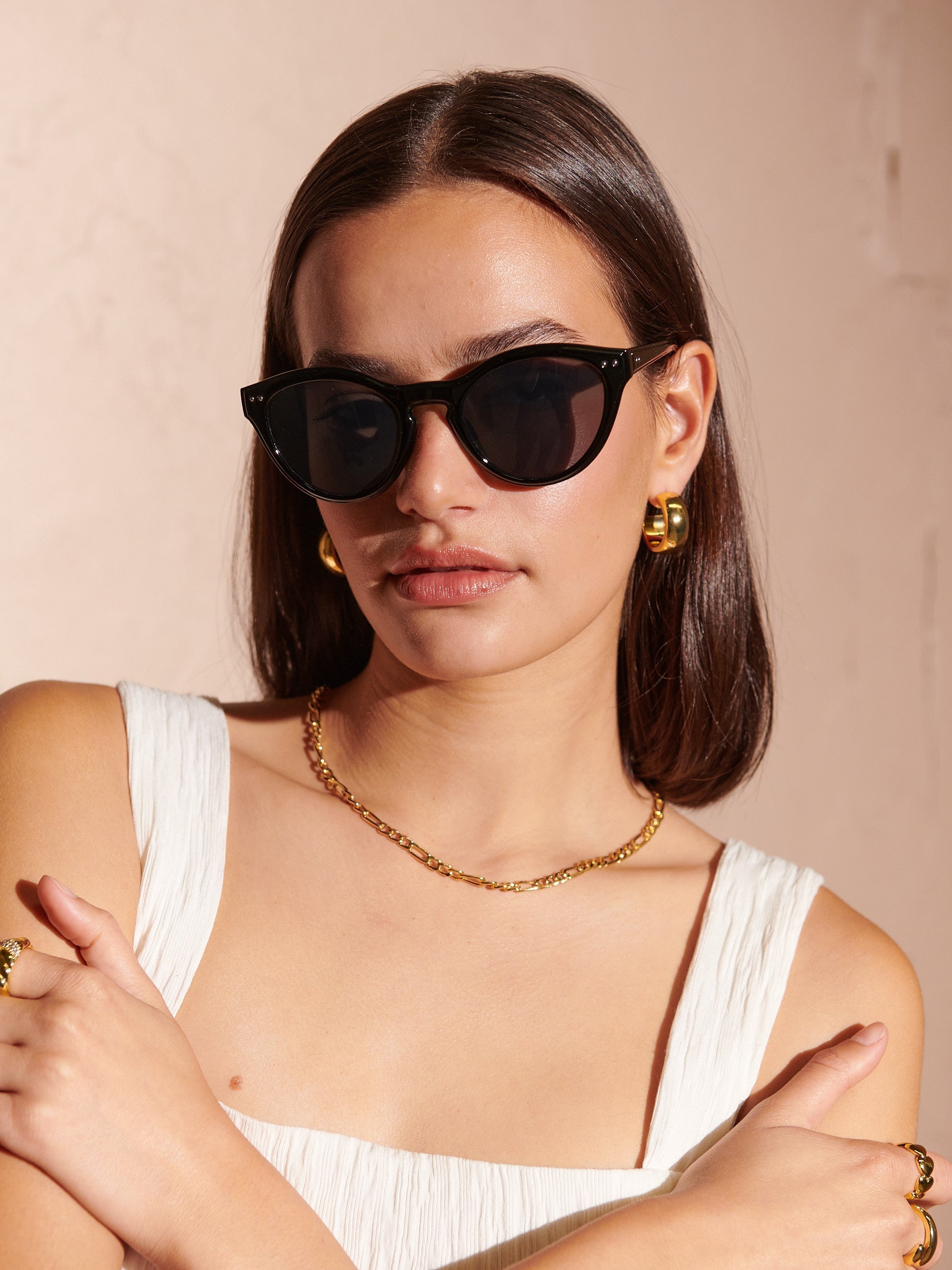 Clinton Vintage Circular Sunglasses