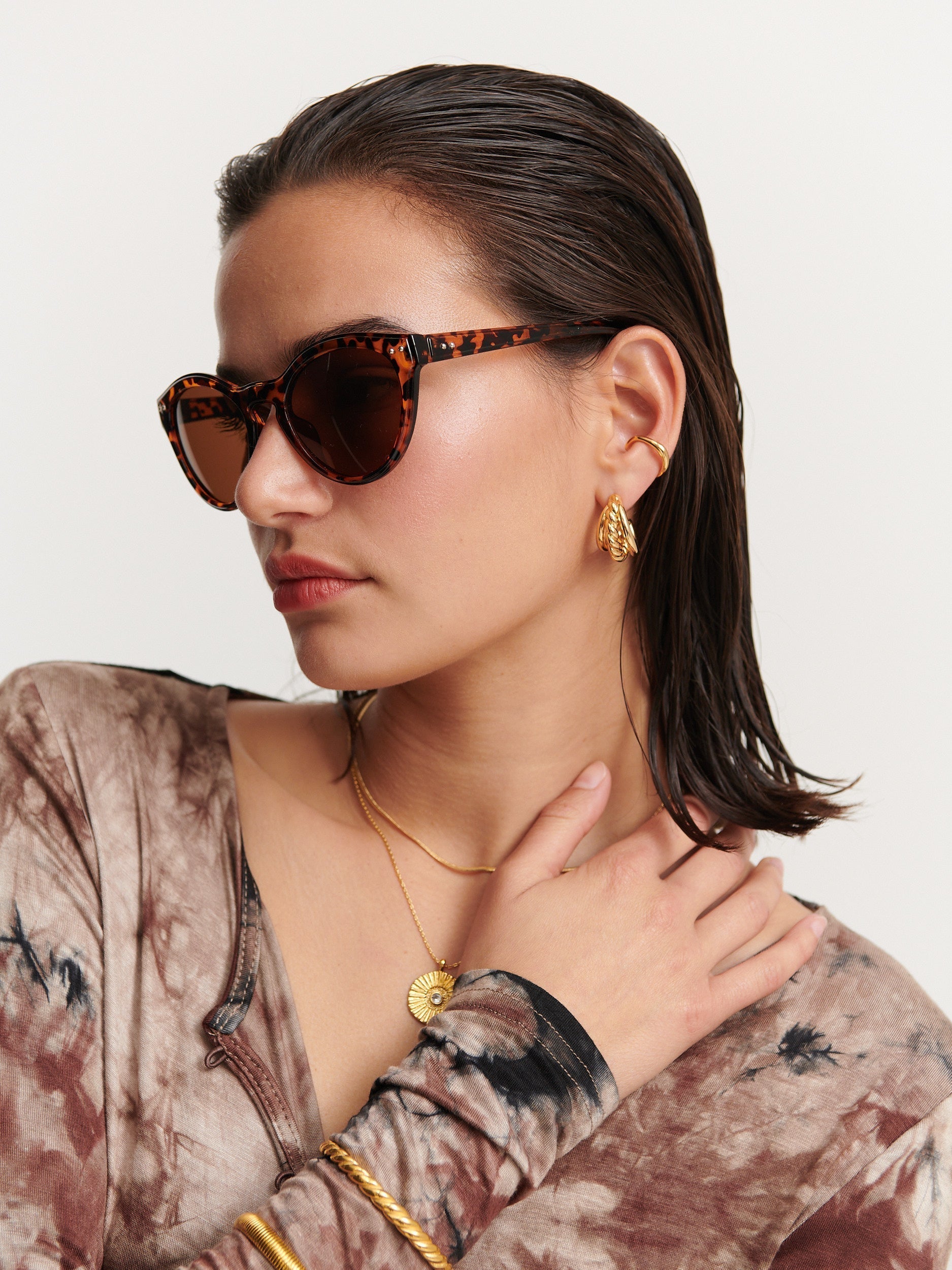 Clinton Vintage Circular Sunglasses