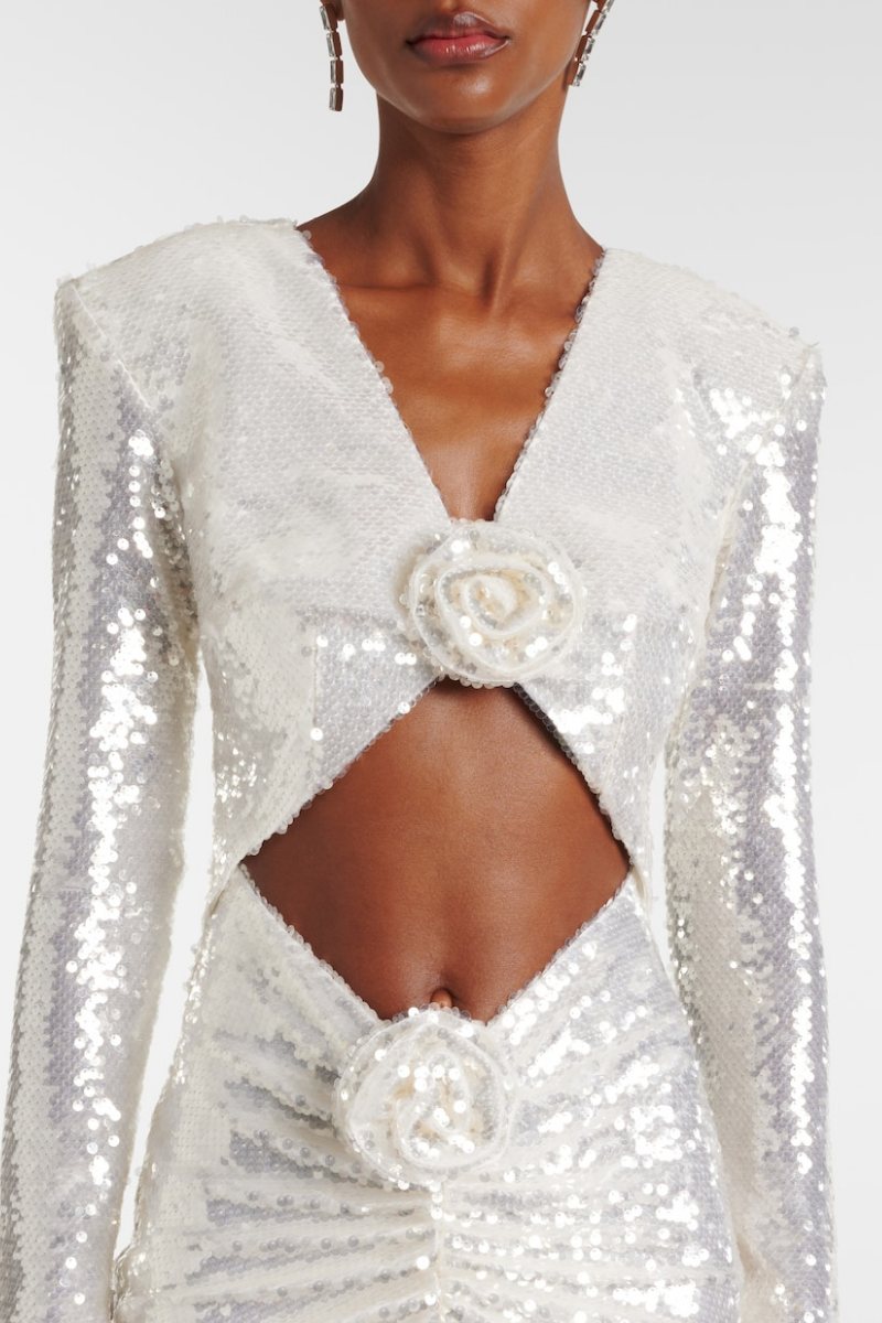 Gisella Sequin Cutout Maxi Dress