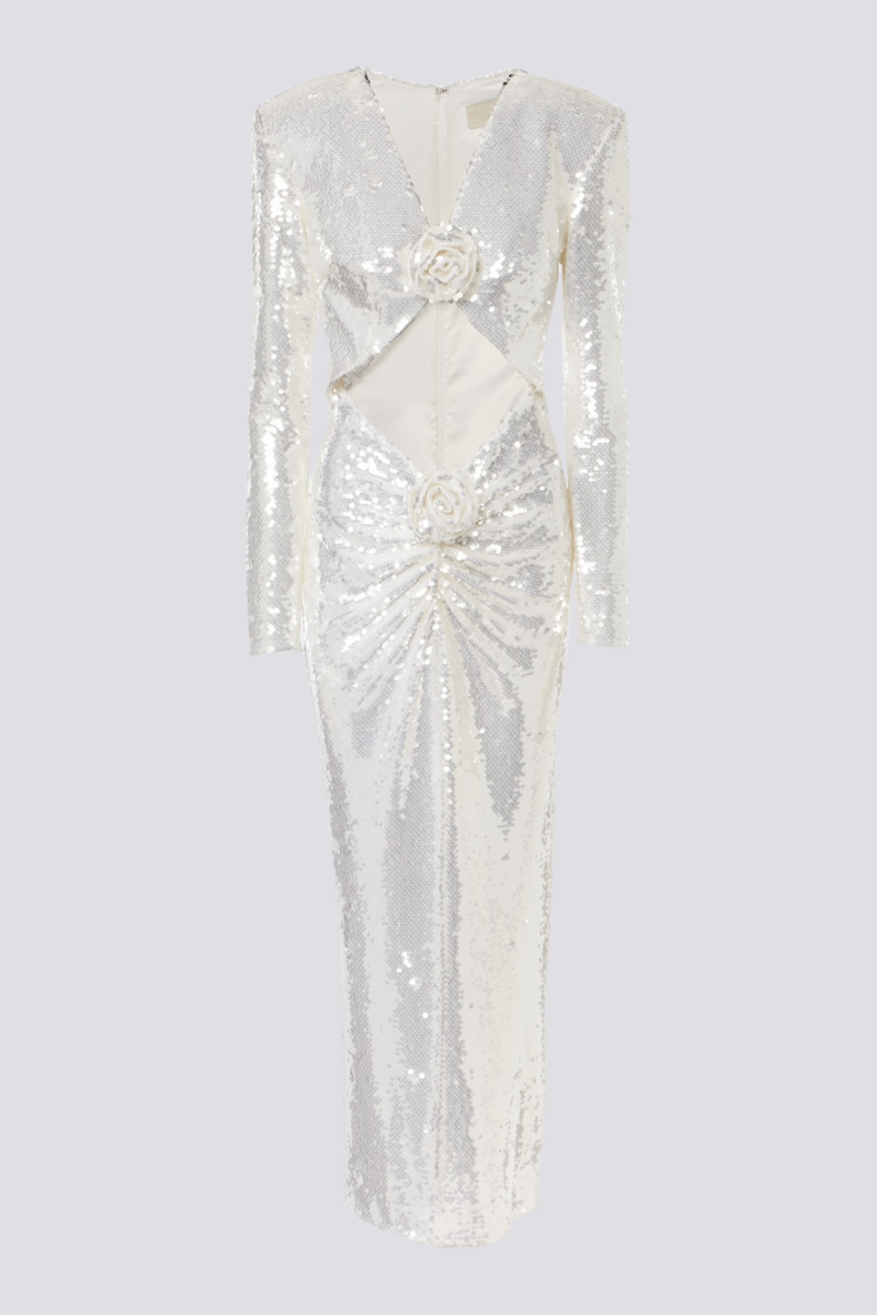 Gisella Sequin Cutout Maxi Dress