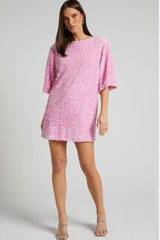 Melisande Sequin Backless Mini Dress