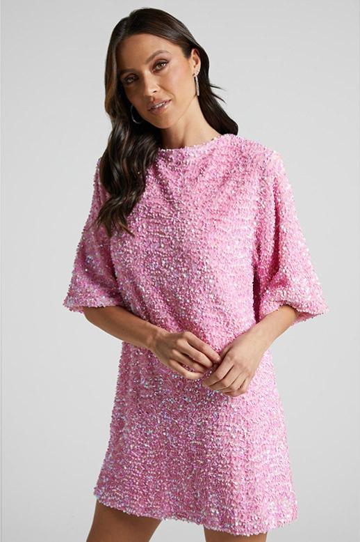 Melisande Sequin Backless Mini Dress
