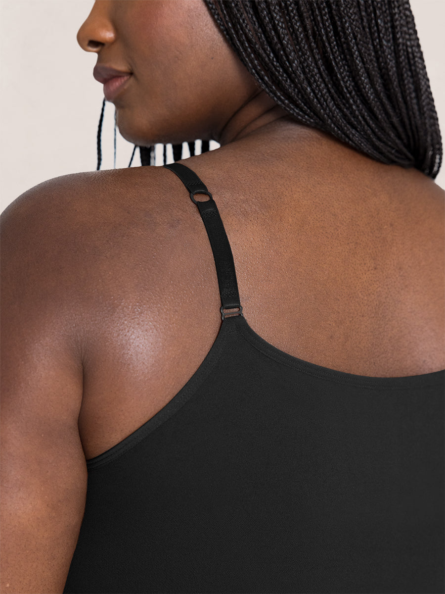 Adjustable Strap Mid-Thigh Shaping Bodysuit
