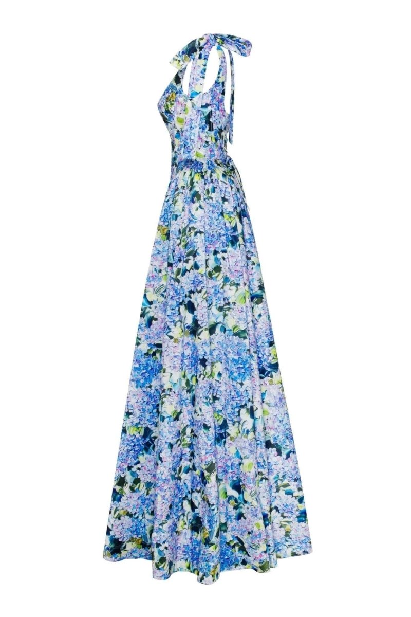 Liliane Floral Bow-Tie Maxi Dress