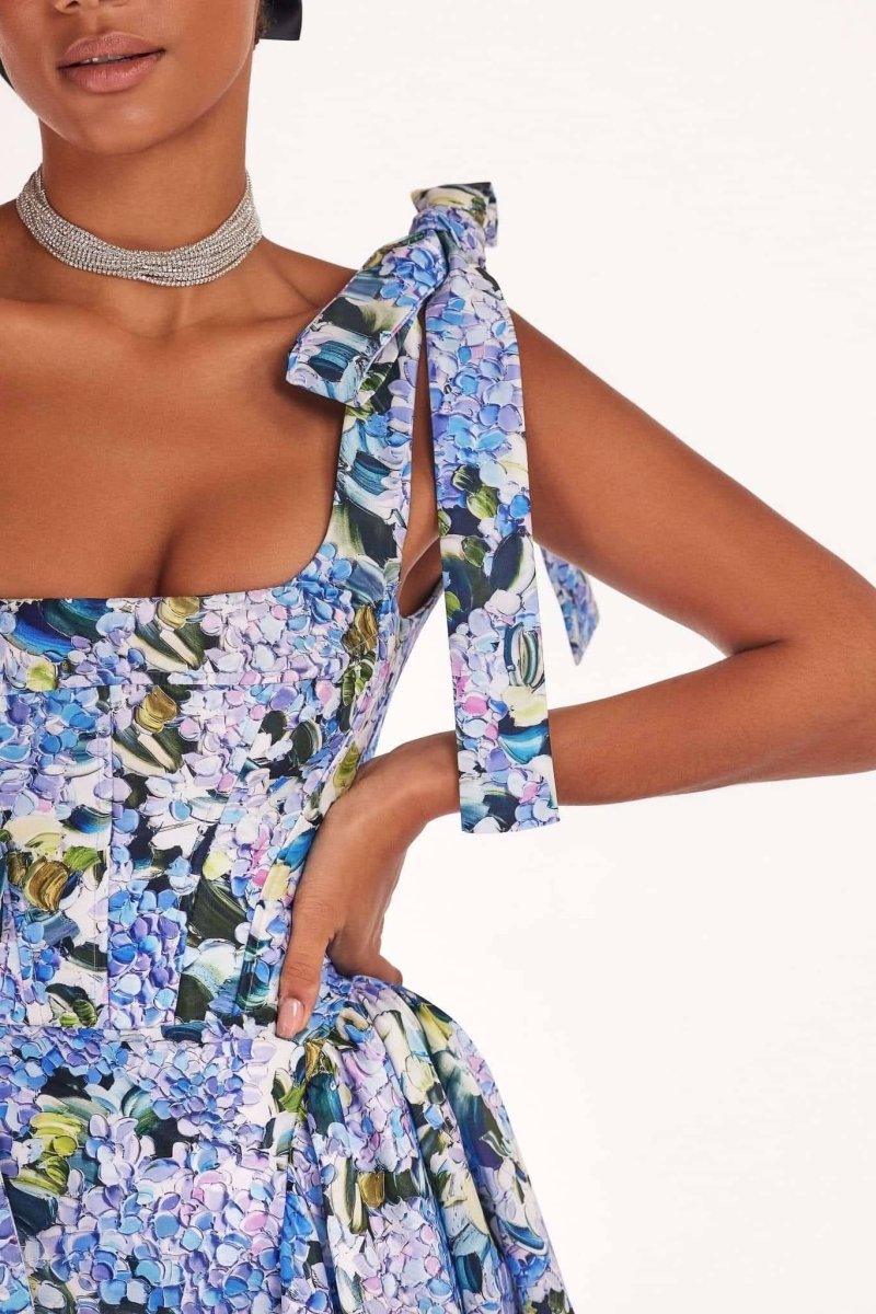 Liliane Floral Bow-Tie Maxi Dress