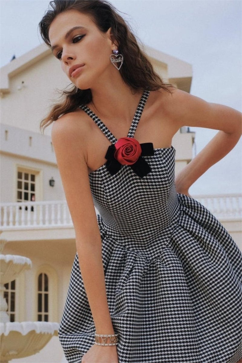 Marcelle Off-Shoulder Chiffon Mini Dress