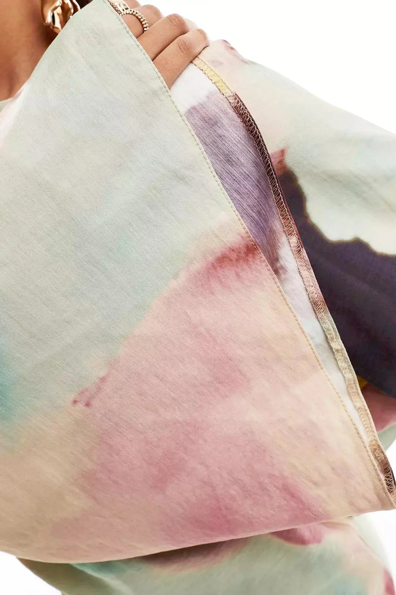Bellerose Watercolor Draped Maxi Dress