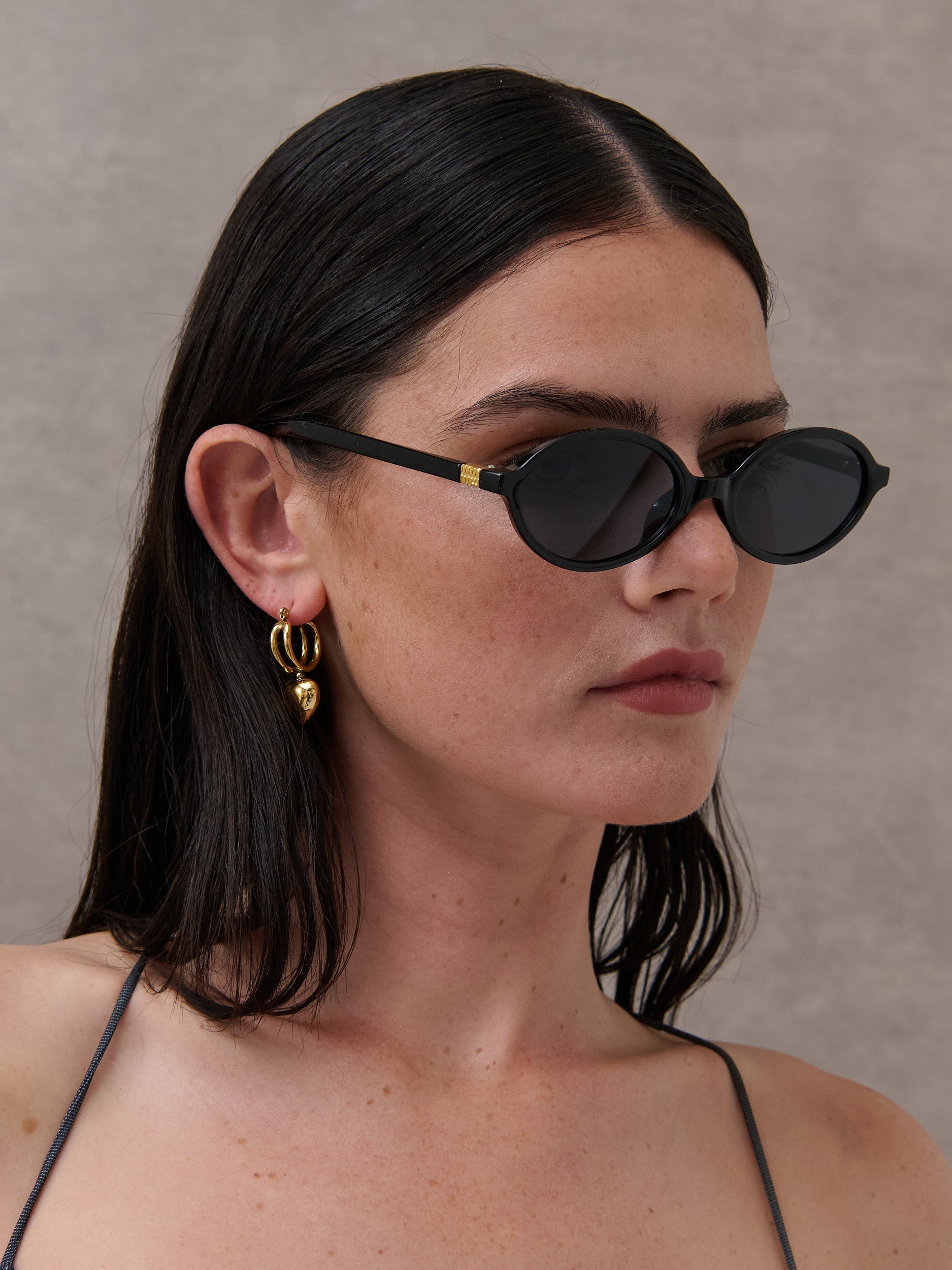Sezane Vintage Oval Sunglasses