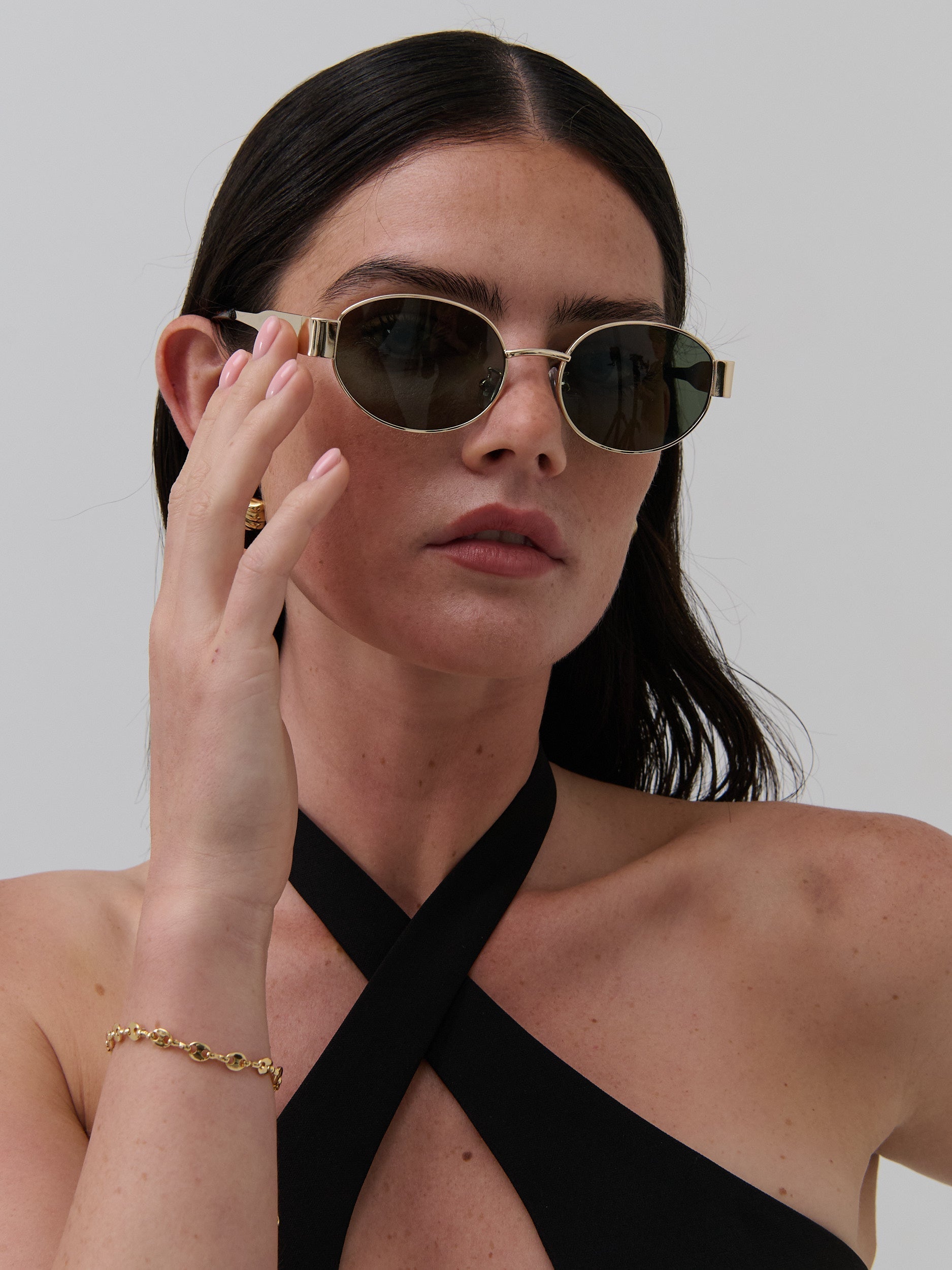 Florence Luxe Oval Sunglasses