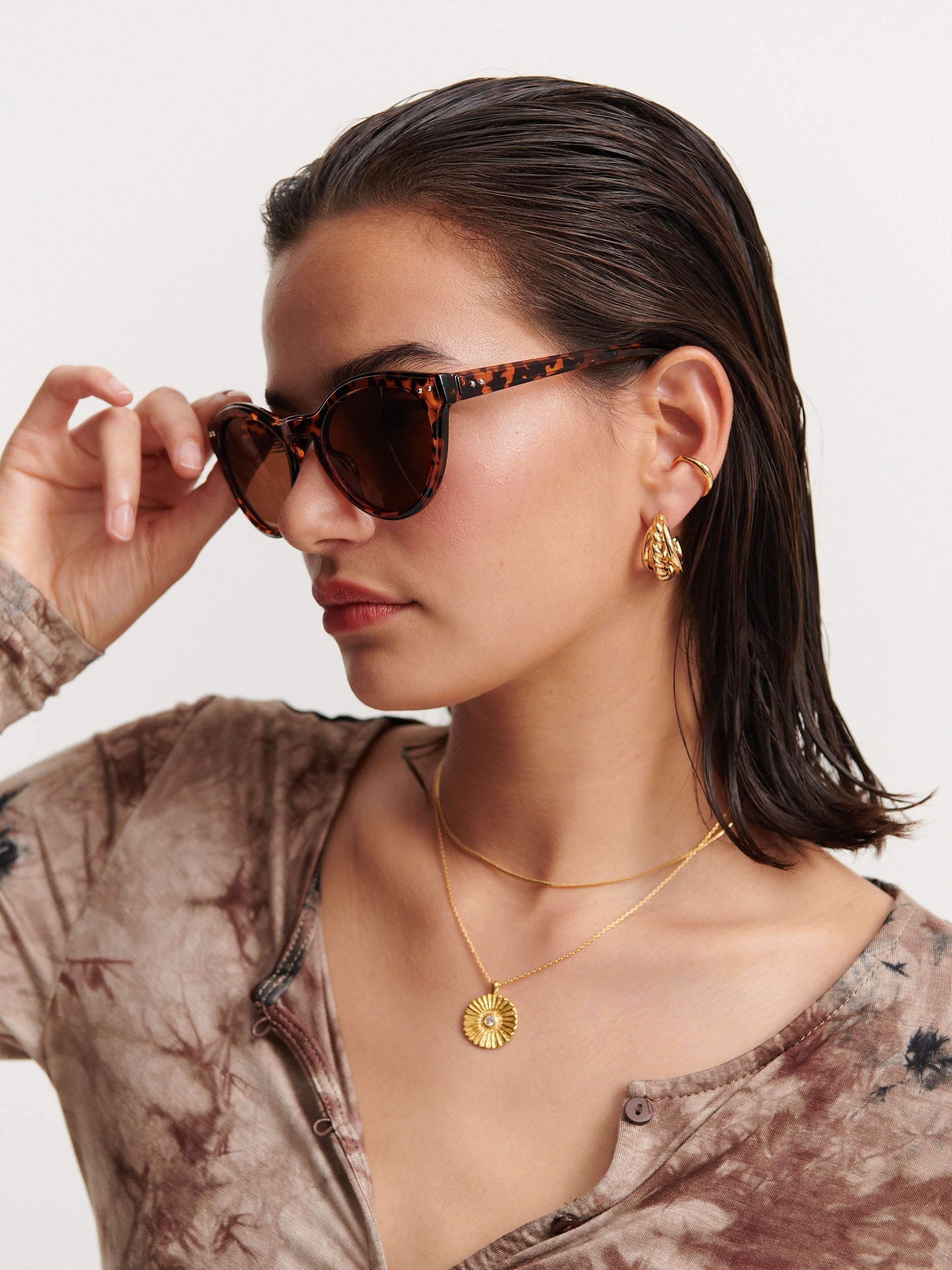 Clinton Vintage Circular Sunglasses