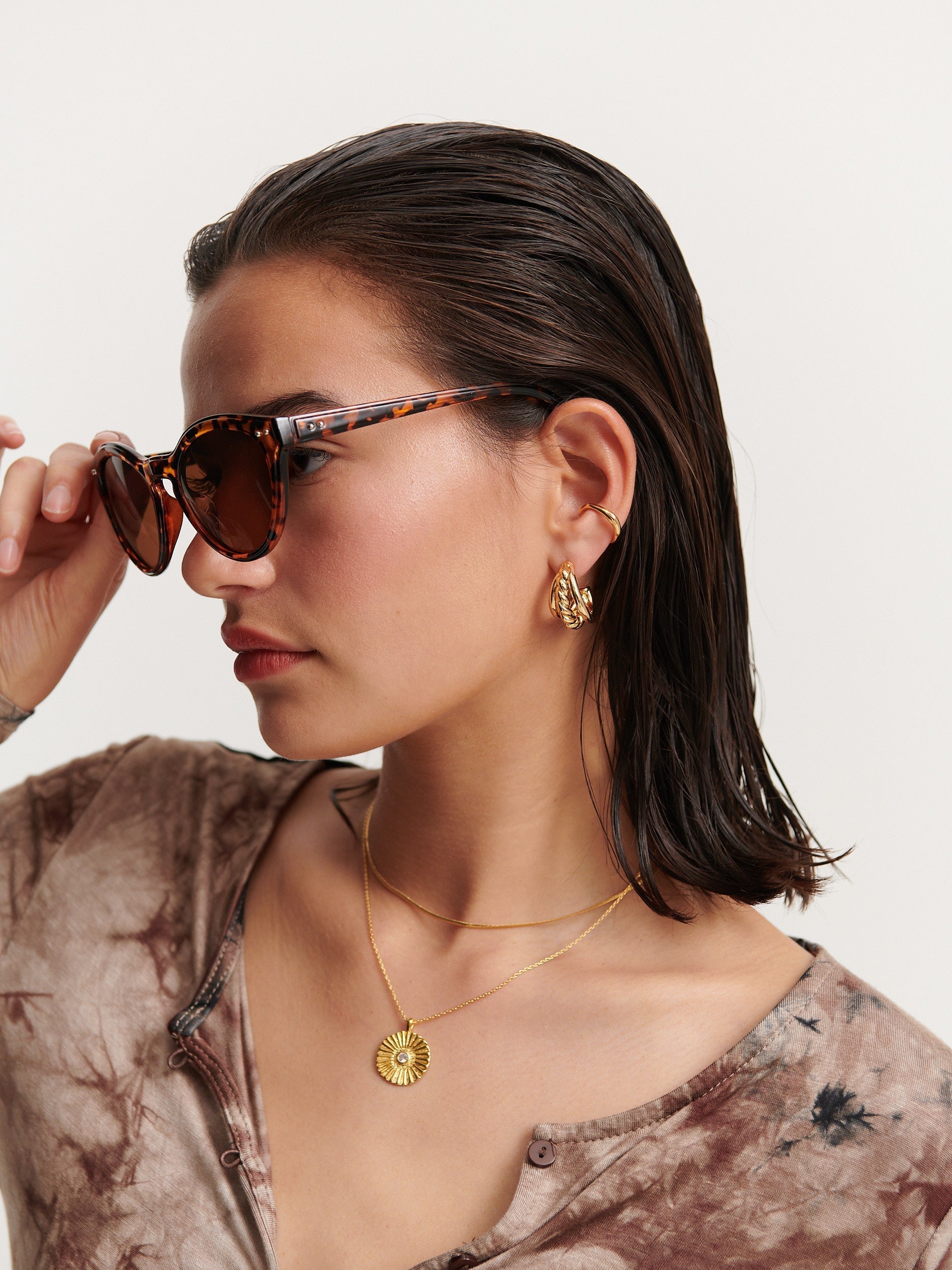 Clinton Vintage Circular Sunglasses