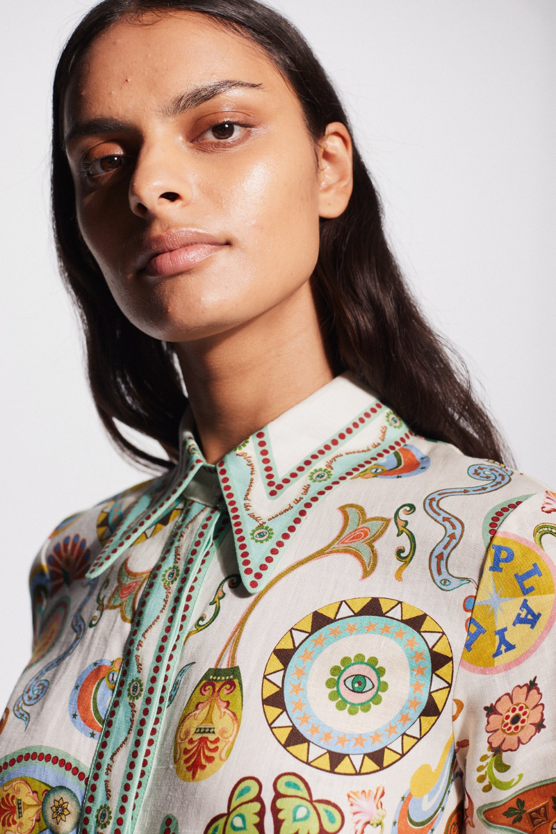 Corisande Paisley Print Belted Maxi Dress