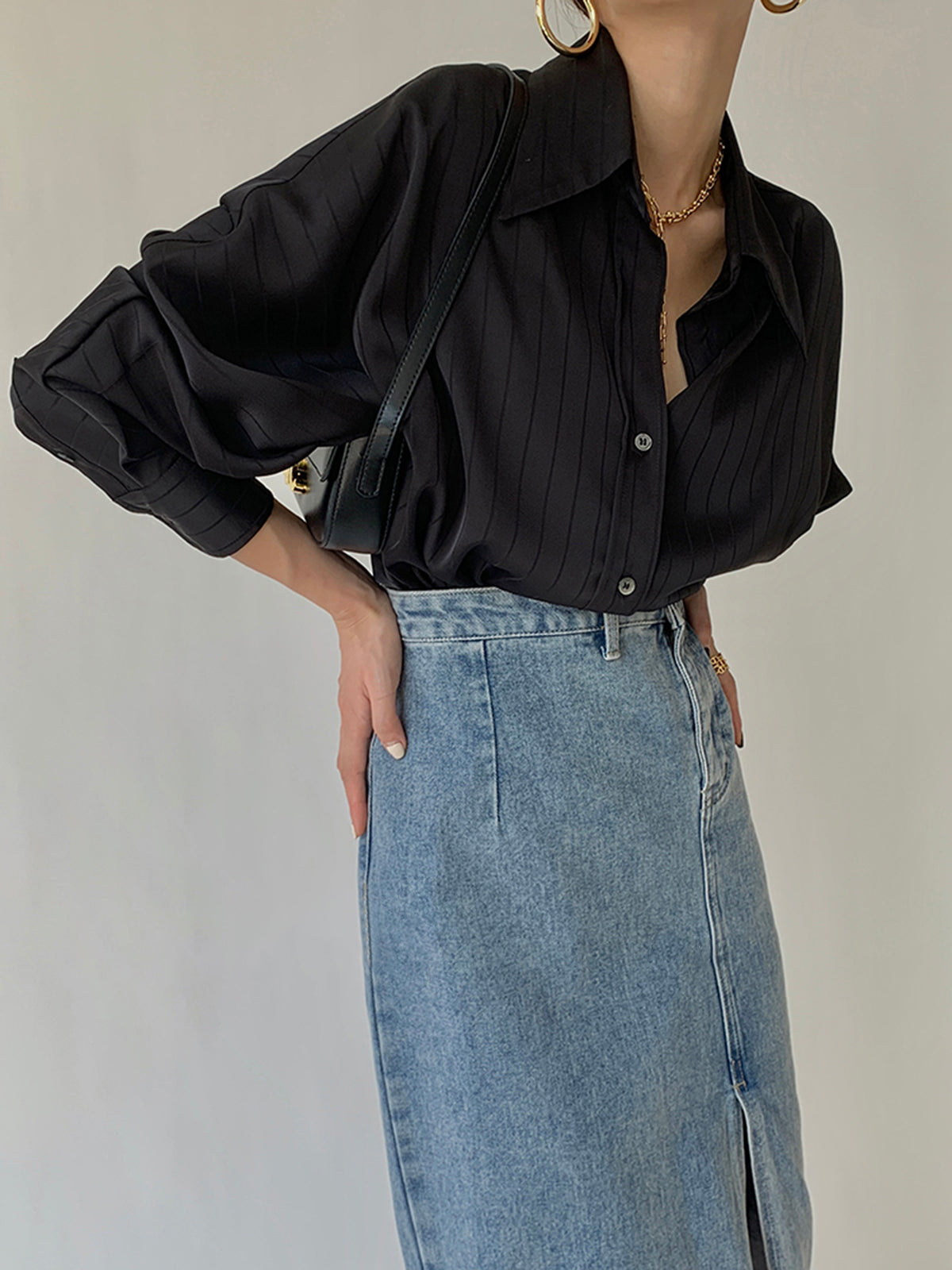 Oversized Button-Up Shirt