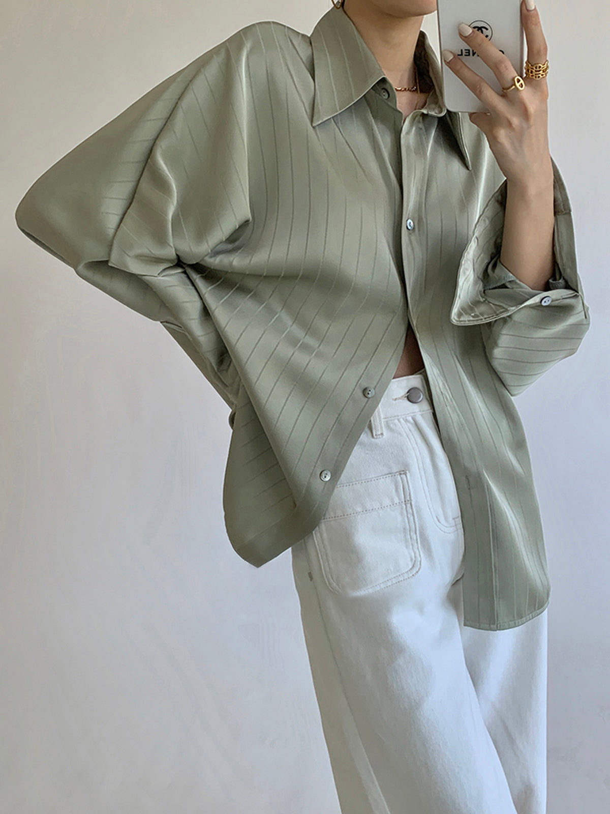 Oversized Button-Up Shirt