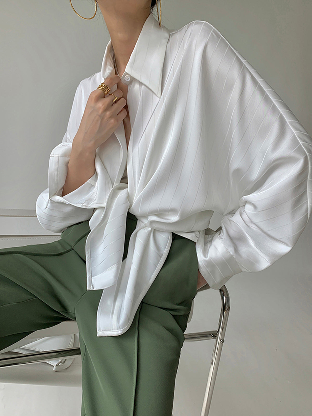 Oversized Button-Up Shirt