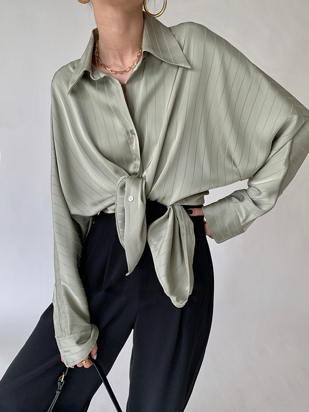 Oversized Button-Up Shirt