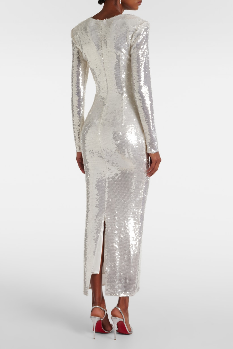 Gisella Sequin Cutout Maxi Dress