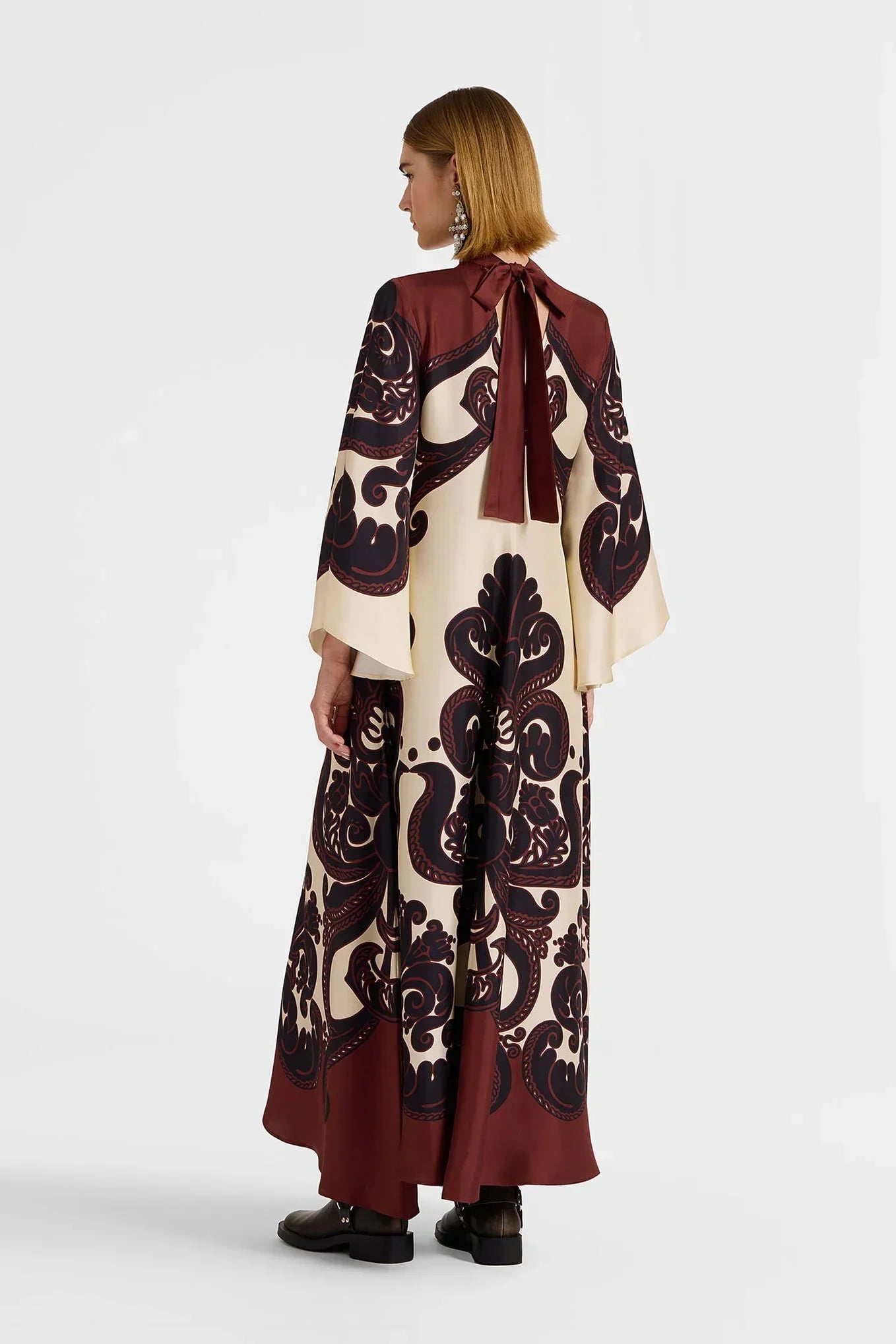 Nicolette Baroque Print Maxi Dress
