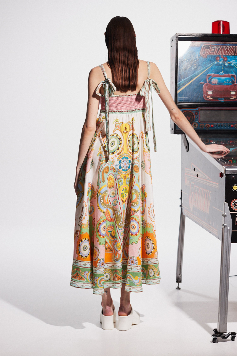 Sylviane Bohemian Paisley Maxi Dress
