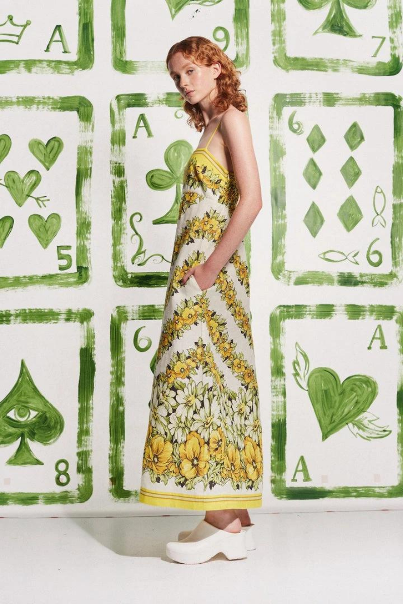 Delphine Floral Print Maxi Dress