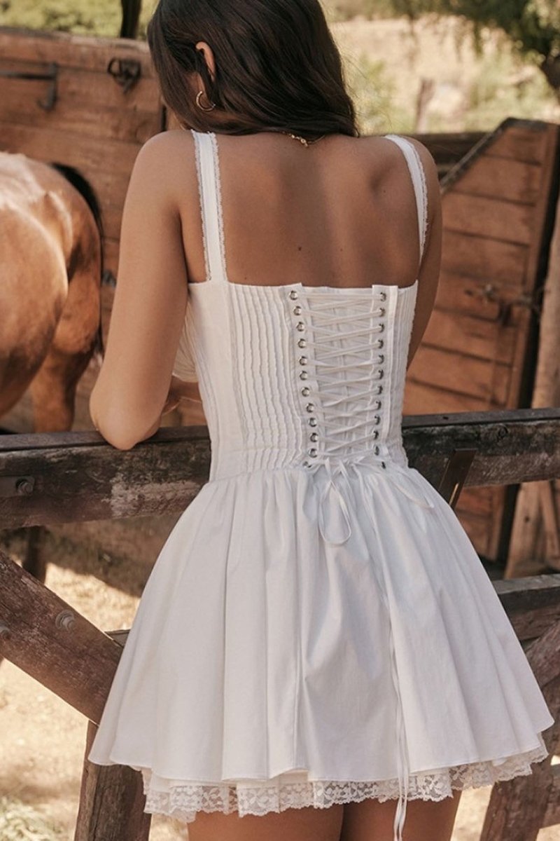 Delfina Corset-Style Mini Dress