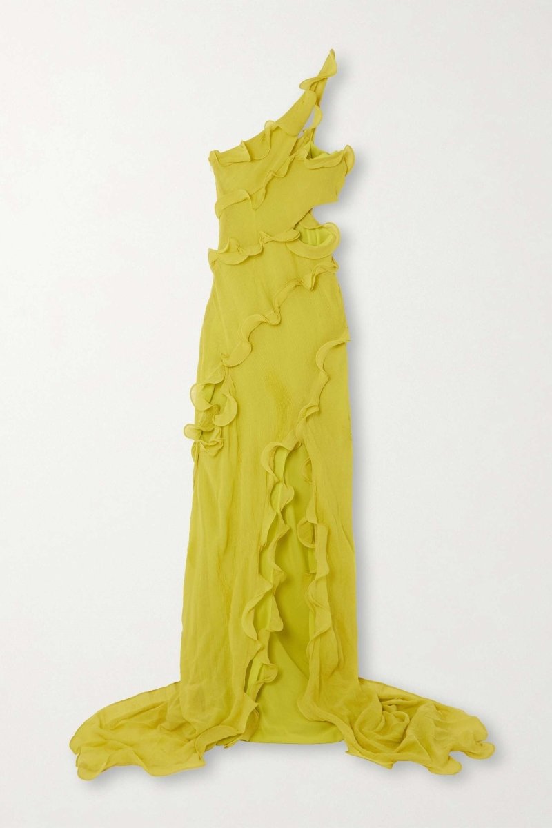 Emilienne Ruffled One-Shoulder Maxi Dress