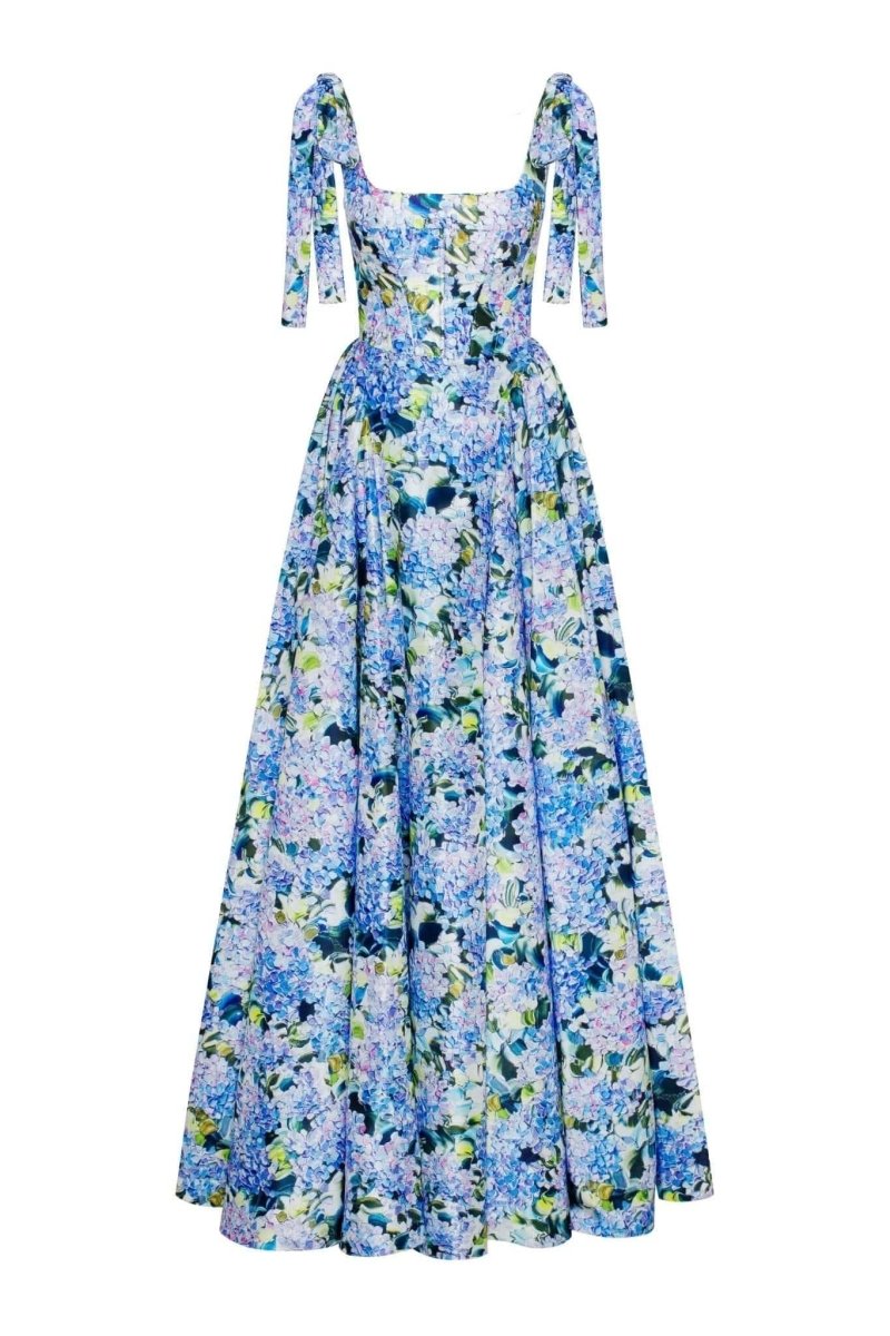 Liliane Floral Bow-Tie Maxi Dress