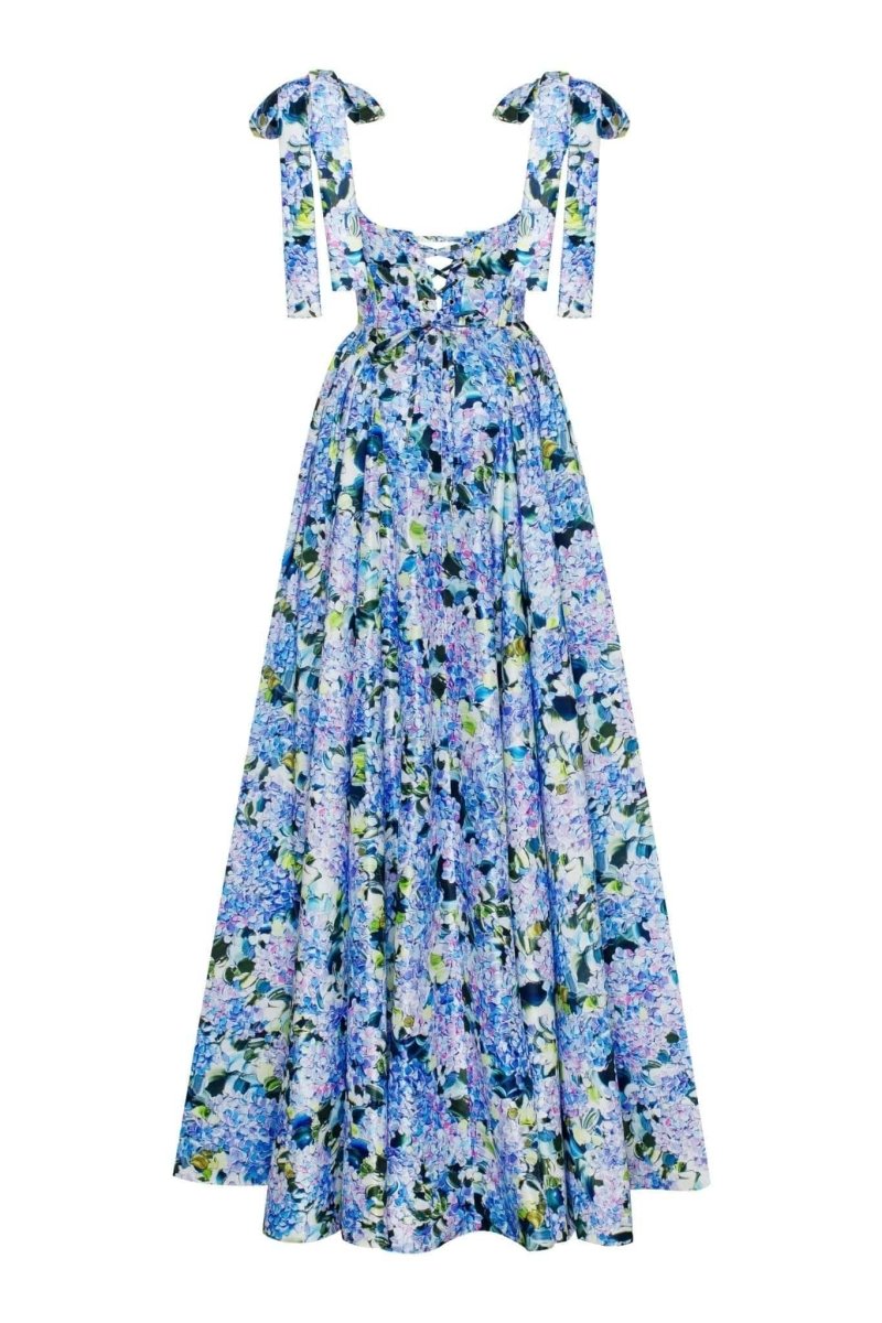 Liliane Floral Bow-Tie Maxi Dress